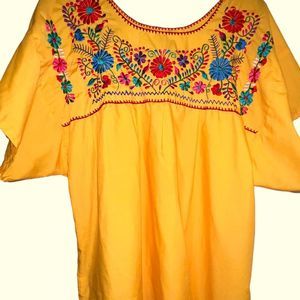 Authentic Mexican Xochitl Blouse Sz 4xl
